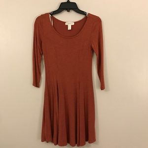 burnt orange dress